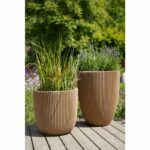 Vaso Ball - CAPI EUROPE - Groove NL - 35 x 34 cm - Beige - immagine 2