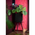 Vaso cilindrico - CAPI EUROPE - Groove NL - 36 x 38 cm - Nero - immagine 2