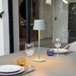 Lampada da tavolo wireless - LUMISKY - KELLY OLIVE - Alluminio verde - LED bianco dimmerabile - Ricaricabile - H38 cm - immagine 4
