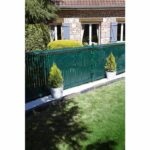 Rotolo di schermo per la privacy - NATURALE - 48 mm x 50 m - Verde - Con 100 clip - immagine 3