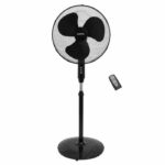 Ventilatore a piede OCEANIC - 45 W - Ø 44 cm - 3 velocità - Oscillante - Inclinabile - Nero