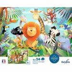2 Puzzle - SENTOSPHERE - 24 pezzi - Animali selvatici - Osservazione - Memoria - Logica - Età 3+ - immagine 4