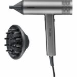 Asciugacapelli ionico - SEVERIN - HT 0169 - S-Style Speed Pro - Concentratore magnetico e diffusore - 2000 W - Grigio e nero