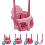 Seggiolone 4 in 1 per bambini - TP TOYS - QUADRIDGE - Rosa