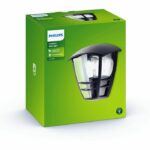 Applique da esterno - PHILIPS - Creek - Nera - IP44 - E27 - immagine 5