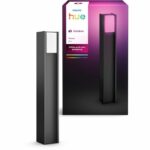 Dissuasore luminoso - PHILIPS HUE - Turaco - Grigio antracite - IP44 - Luce bianca e colorata - 1100 lumen