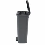 Cestino a pedale Curver Compatta 50L - Grigio antracite - Polipropilene - immagine 3