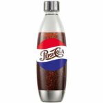 SODASTREAM Bottiglia di acqua frizzante - Edizione limitata in metallo Fuse Pepsi - 1 L - Lavabile in lavastoviglie - Senza BPA - Design da collezione