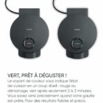 Piastra per waffle singola - SEVERIN - WA2116 - 1200 W - Forme a cuore - Rivestimento ceramico antiaderente - Nero - immagine 4