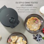 Piastra per waffle singola - SEVERIN - WA2116 - 1200 W - Forme a cuore - Rivestimento ceramico antiaderente - Nero - immagine 5