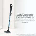 Aspirapolvere senza fili 2 in 1 - SEVERIN HV7151 - 300W - 50 min - 650ml - 80dB - Nero/Blu - immagine 3