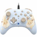 Gamepad - Nintendo Switch e Switch 2 - Pokémon - Cablato - Blu - Horipad Turbo - Pulsanti posteriori programmabili - Hori