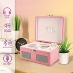 Lettore CD Vintage - LISCIANIGIOCHI - Lettore CD wireless Barbie - Bluetooth - Altoparlanti stereo - Età 12+ - Rosa - immagine 2