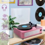 Giradischi a 3 velocità - LISCIANIGIOCHI - Giradischi vintage - Rosa - Età 12+ - immagine 2
