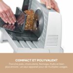 Affettatrice elettrica universale - SEVERIN - AS3917 - 150 W - Lama rimovibile in acciaio inox da 0 a 23 mm - Acciaio inox - immagine 5