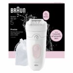 Epilatore elettrico - BRAUN - SE5-011 - 2 modalità - 40 min - Impermeabile - Bianco/Rosa