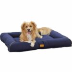Cestino Jerome  Blu scuro / Cognac  75 × 60 × 10 cm - immagine 2