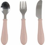 Set di posate da 3 pezzi - BEABA - Acciaio inossidabile - Zucchero filato