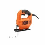 Seghetto alternativo - BLACK+DECKER - BES410K - 410W - Ventilatore di aspirazione integrato - Lama a U per legno