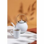 Teiera - BODUM - Douro - Porcellana - Filtro in acciaio inox - 1,5 L - immagine 5