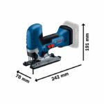 Seghetto alternativo a batteria BOSCH PROFESSIONAL - GST 18V-125 - 12V - Lama da 26 mm - Kit di aspirazione polvere + protezione antischegge - immagine 3