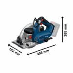 Sega circolare a batteria BOSCH PROFESSIONAL - GKS 18V-68-2 - 18V - 190 mm - Guida parallela + lama per legno - immagine 3
