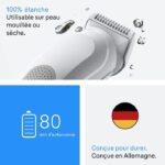 Rifinitore per il corpo - BRAUN - BG3500 - 80 min - Impermeabile - Grigio - immagine 5