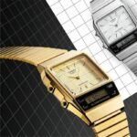 Orologio - CASIO - AQ - Unisex - Oro - Quarzo - Digitale - immagine 2