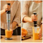 Frullatore a immersione - CECOTEC - Katana 15 Cream B - 1500 W - Design a 4 lame - Contenitore in vetro da 800 ml - Nero - immagine 3