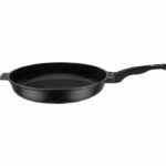 Padella per soffritti - Adatta a tutti i piani cottura, inclusa l'induzione - GSW - TITANIUM GRANIT Advanced - Ø 24 cm - Alluminio pressofuso massiccio - Senza PFAS - Nera