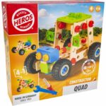HEROS Constructor - Costruisci il tuo quad - Realizzato al 100% in legno certificato FSC - 110 pezzi - Età 4+