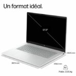 HP OmniBook 3 17-dn0006nfx Laptop PC - Senza Windows - 17.3 FHD IPS - Ryzen 5 250 - 8GB RAM - 512GB SSD Storage - AZERTY - immagine 6