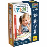 PENNA MONTESSORI Penna ergonomica + Carte - Gioco educativo - LISCIANIGIOCHI - Prime parole e impugnatura facile - Età 3+