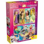 Puzzle a doppia faccia MaxiFloor - Principesse - LISCIANIGIOCHI - 2 x 60 pezzi - Età 4+