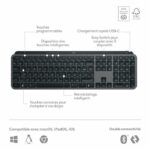Tastiera wireless Logitech MX Keys S Plus AZERTY con poggiapolsi nero - immagine 6