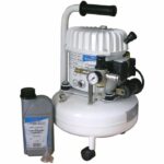 Compressore - Orizzontale - Mecafer - Silenzioso - 9 L - Tanica d'olio da 1 L + Imbuto + 3 ruote - Silenzioso - immagine 4