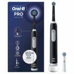 Spazzolino elettrico Oral-B Pro Series 1 nero, 2 testine, progettato da Braun
