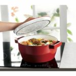 Casseruola rotonda - PYREX - Cottura lenta - 24 cm - Rossa - immagine 3