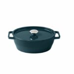 Casseruola ovale - PYREX - Cottura lenta - 29 cm - Ghisa - Blu scuro