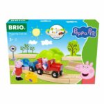 BRIO World-36123-Set Trenino Peppa Pig - Set completo da 18 pezzi con personaggi di Peppa Pig e George - Trenino in legno - Età 3+