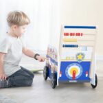 Girello multifunzionale ROBA Paw Patrol con centro attività a forma di autobus - Blu - immagine 5