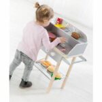 Cucina barbecue per bambini - ROBA - Legno massello - 14 accessori - Grigio/Naturale - immagine 2