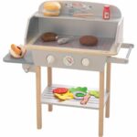 Cucina barbecue per bambini - ROBA - Legno massello - 14 accessori - Grigio/Naturale - immagine 3