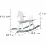 Cavallo a dondolo in legno - ROBA - Barra di sicurezza rimovibile - Laccato bianco - immagine 3