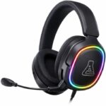 Cuffie da gaming cablate RGB - THE G-LAB - KORP MERCURY - Tessuto - Microfono retrattile - Stereo - Compatibili con tutte le piattaforme