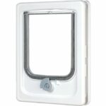 Gattaiola a 4 posizioni con tunnel - ZOLUX - L20 x H25 cm - Per porte in legno, PVC e metallo - Passerella - Bianca