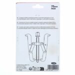 Estrattore a 3 griffe da 75 mm per cuscinetti - ACCIAIO DI PRECISIONE - Pignone - Volano