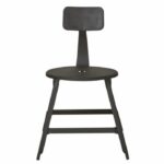 LOFT Set di 2 sedie da pranzo in metallo nero - Industriale - L 41 x P 41 cm - immagine 2