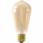 Lampadina LED Calex Edison a filamento collegata ST64 ambra E27 - immagine 6