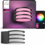 Applique da parete - PHILIPS HUE - Lucca - Antracite - A60 WCA - IP44